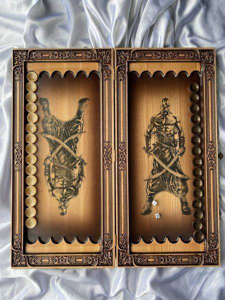Нарды из дерева "Казак", 60&times;28&times;8 см, арт.193009 193009 фото