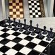 Нарды-шахматы из стекла 2 в 1 Роза Ветров 61х27см с фигурами из эпоксидной смолы в металлическом каркасе 250120 фото 9