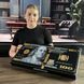 Backgammon with glass "Dollar", GrossMeister black, 64&times;30х8 cm, art. 270016, Assorts