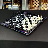 Glass Backgammon Chess, BMW GrossMeister, 61&times;27cm, art. 250104, Brown