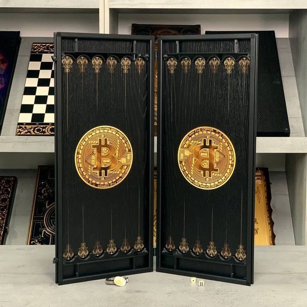 Нарди з дерева Dollar & Bitcoin GrossMeister 60.5см, арт. 280001 280001 фото