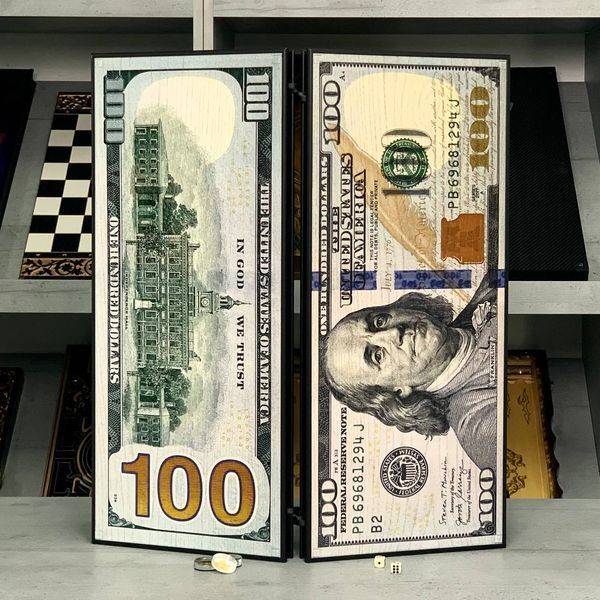 Нарди з дерева Dollar & Bitcoin GrossMeister 60.5см, арт. 280001 280001 фото